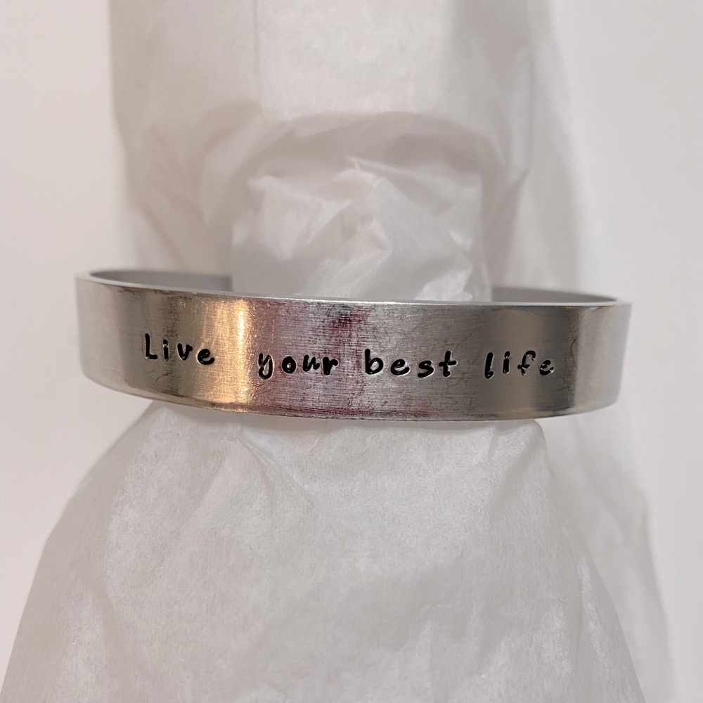 Aluminum cuff bracelet